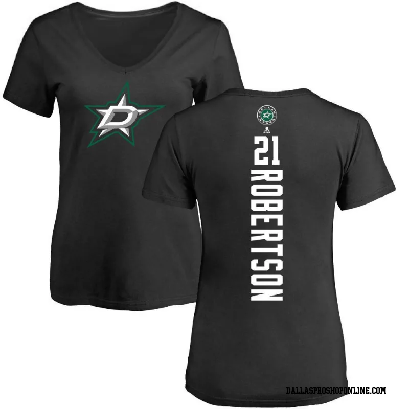 Black Women's Jason Robertson Dallas Stars Backer T-Shirt